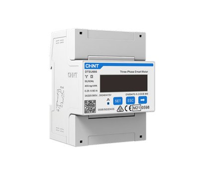 Zoom bild av SolaX DTSU666-D Smart Meter – trefas energimätare för direktmätning upp till 80 A