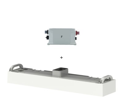 Zoom bild av SolaX Series Box HS50E + sockel – seriebox för två torn (fler än 3 moduler)