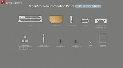 Zoom bild av Sigenergy SigenStor Neo Installation Kit – väggmontage