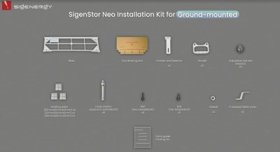 Zoom bild av Sigenergy SigenStor Neo Installation Kit – markmontage