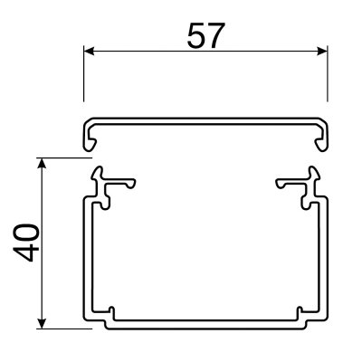 Matarkanal Hager 40x57 2m